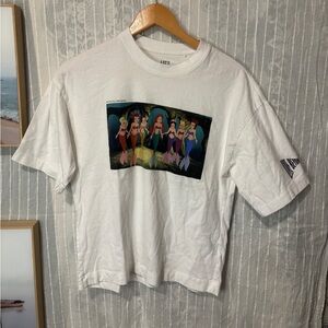 UNIQLO The Little Mermaid graphic over sized boxy fit tee shirt